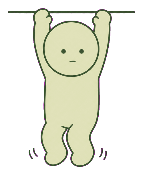 hanging Smiski illustration