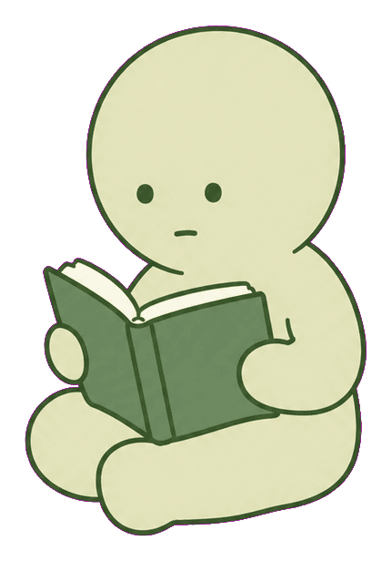 reading Smiski illustration